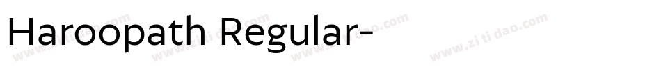 Haroopath Regular字体转换